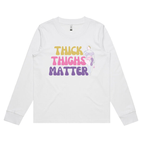Thick Thighs Matter - Long Sleeve Tee Thumbnail